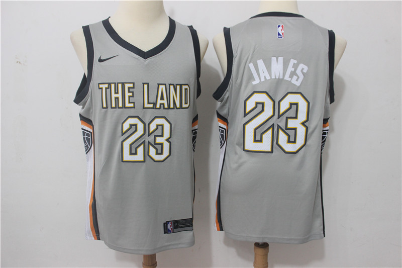 Nike NBA Cleveland Cavaliers #23 James Grey New Jersey 