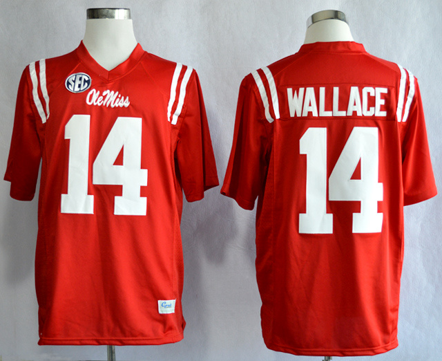 Ole Miss Rebels Bo Wallace 14 Red Jersey
