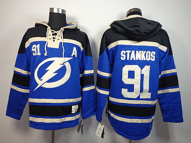 Tampa Bay Lightning Stamkos Lightning Ice #91 Blue Hoodie