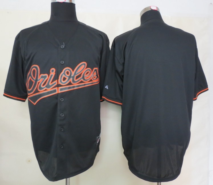 MLB baltimore orioles Blank Black Fashion Jerseys