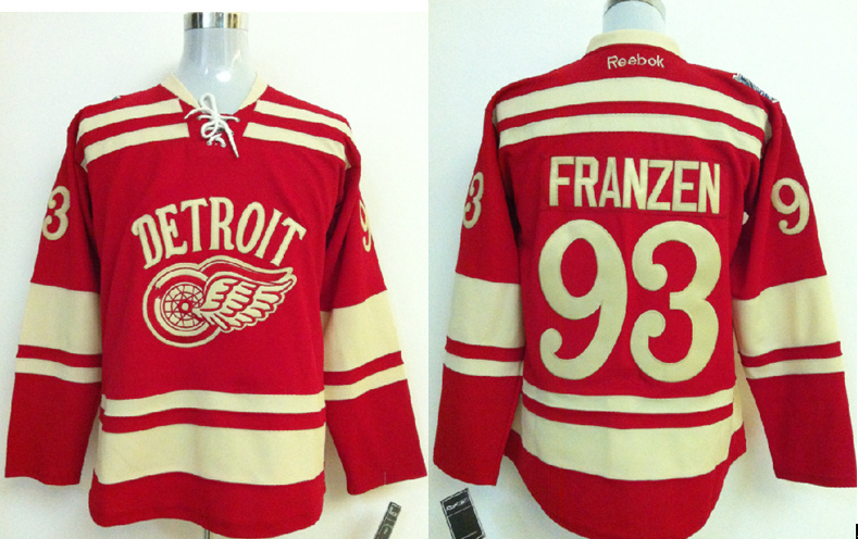 NHL Detroit Red Wings #93 Franzen Red Jersey