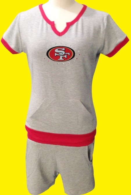 NIKE NFL San Francisco 49ers womens grey sport suit