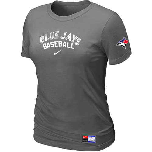 Toronto Blue Jays Nike Womens Short Sleeve Practice T Shirt D-Grey 