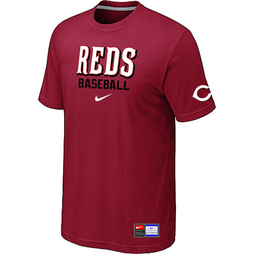 Cincinnati Reds Nike Short Sleeve Practice T-Shirt Red