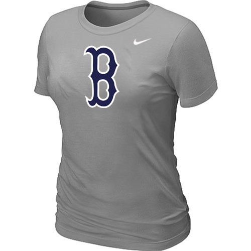 Boston Red Sox Nike Womens Short Sleeve Practice T-Shirt L.Grey