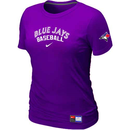Toronto Blue Jays Nike Womens Short Sleeve Practice T Shirt Purple