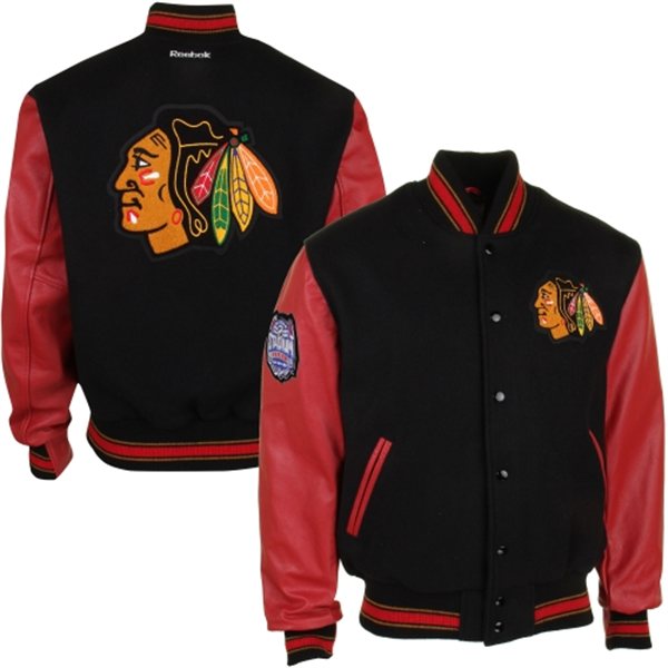 NHL Chicago Blackhawks Black Jacket