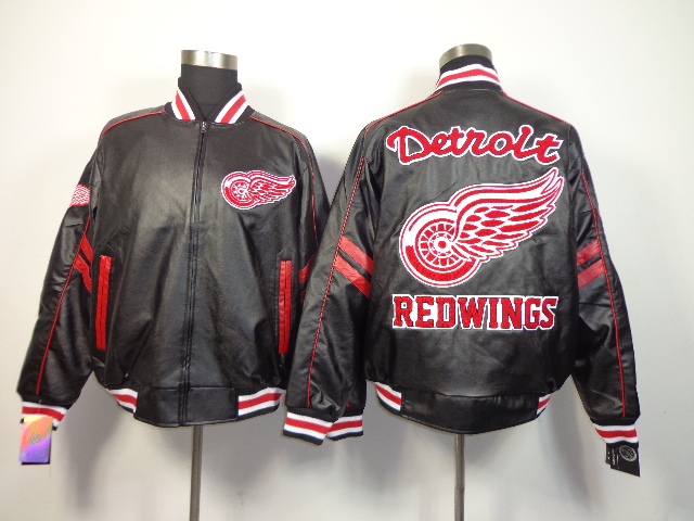 NHL Detroit Red Wings Black Jacket