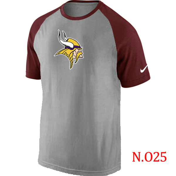 Nike NFL Minnesota Vikings Grey Red T-Shirt