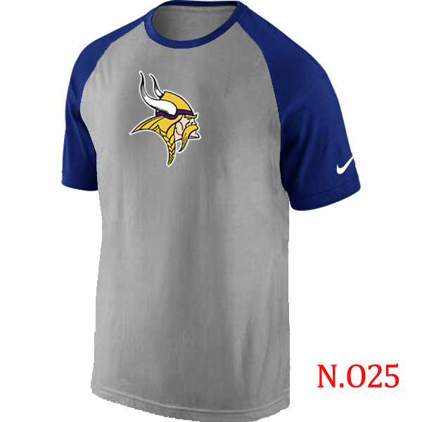Nike NFL Minnesota Vikings Grey Blue T-Shirt