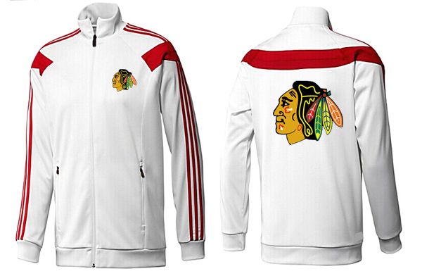 NHL Chicago Blackhawks White Red Jacket