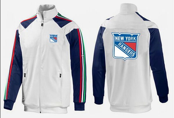 NHL New York Rangers White Black Jacket