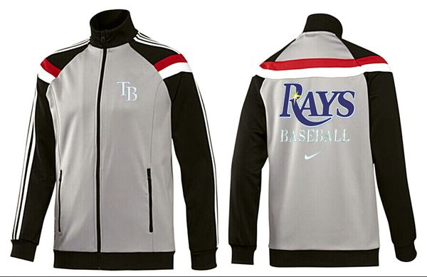 MLB Tampa Bay Rays Grey Black Jacket