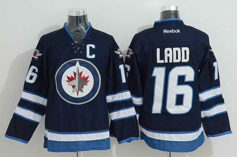 NHL St. Johns IceCaps #16 Ladd Blue Jersey with C Patch