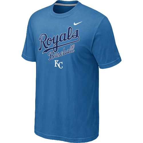 Nike MLB Kansas City Royals 2014 Home Practice T-Shirt - light Blue 
