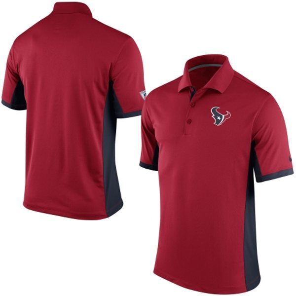 Mens Houston Texans Nike Red Team Issue Performance Polo