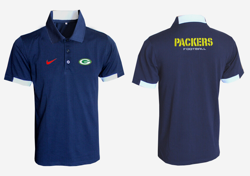 NFL Green Bay Packers Dark Blue Polo Shirt