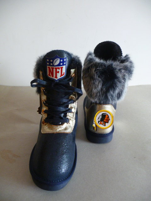 NFL Washington Redskins Cuce Shoes Ladies Fanatic Boots - Black