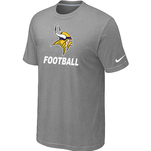Mens Minnesota Vikings Nike Cardinal Facility T-Shirt L.Grey