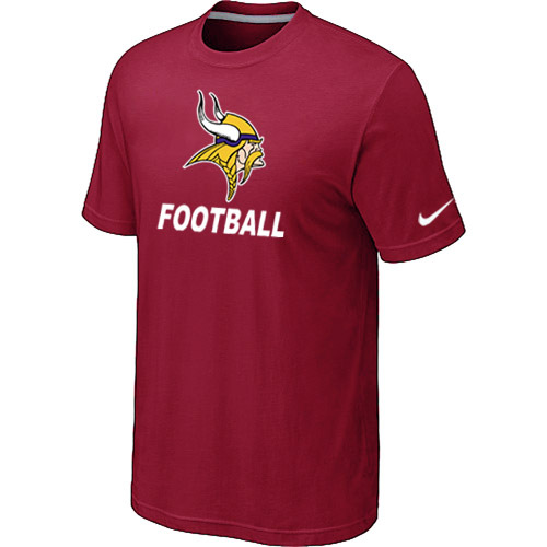 Mens Minnesota Vikings Nike Cardinal Facility T-Shirt Red