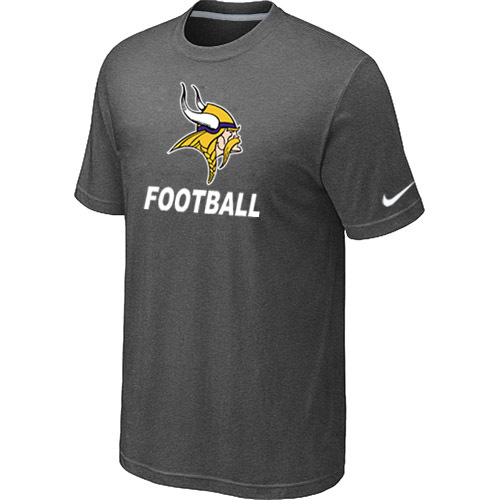 Mens Minnesota Vikings Nike Cardinal Facility T-Shirt D.Grey