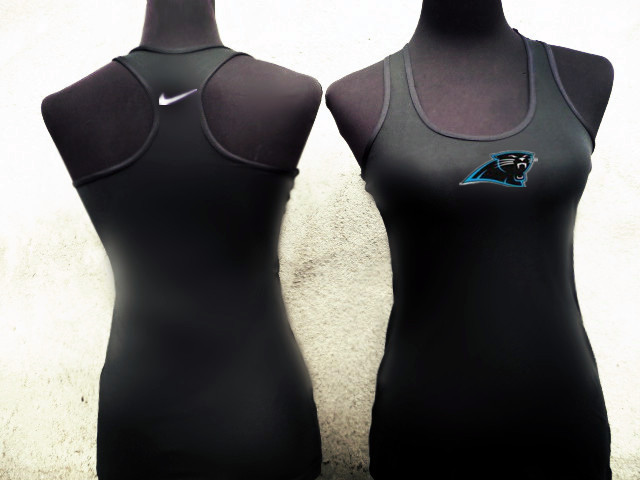 Nike Carolina Panthers Women Black Tank Top