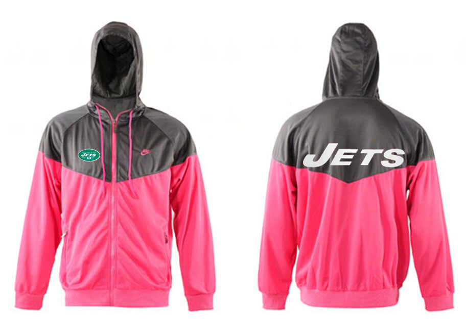 NFL New York Jets Grey Pink Jacket