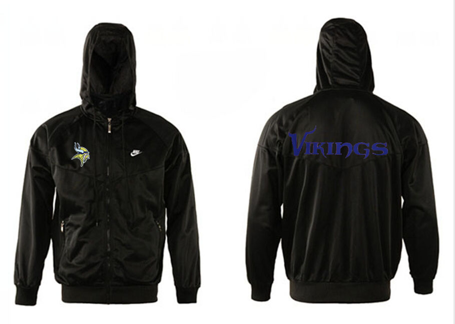 NFL Minnessota Vikings Black Jacket