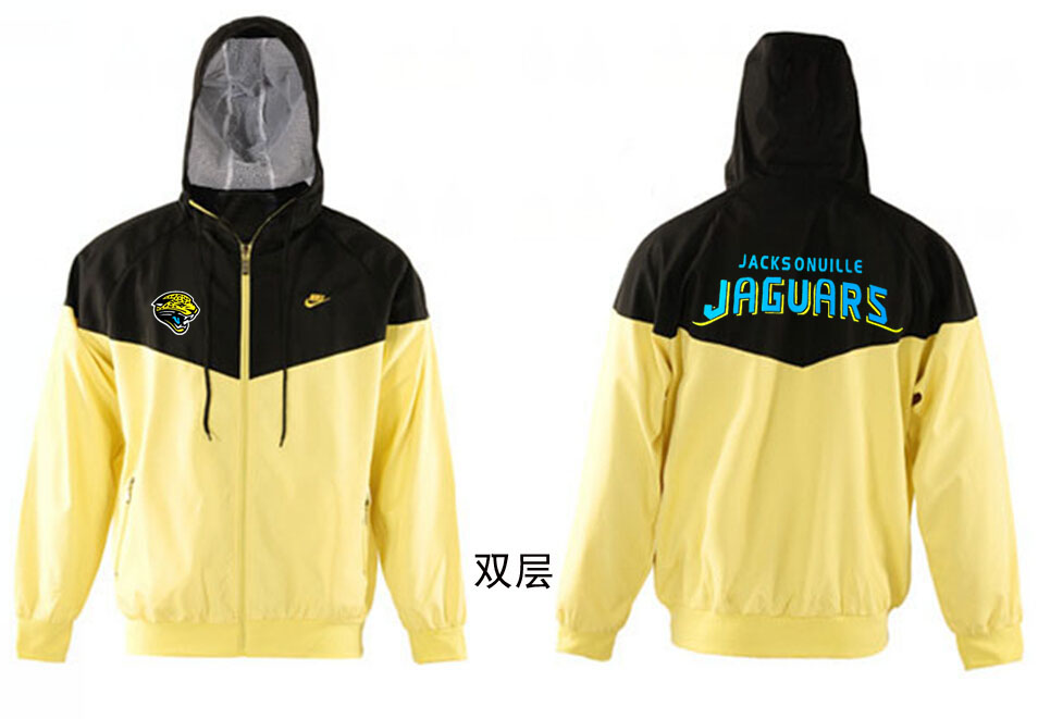 NFL Jacksonville Jaguars Black Yellow Jacket