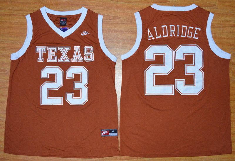Texas Longhorns #23Lamarcus Aldridge Burnt Orange Jersey