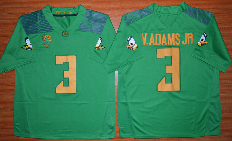 NCAA Oregon Ducks Vernon Adams Jr. #3 Football Limited Jersey - Green