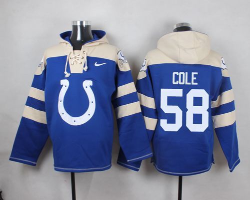 NFL Indianapolis Colts #58 Cole Blue Hoodie
