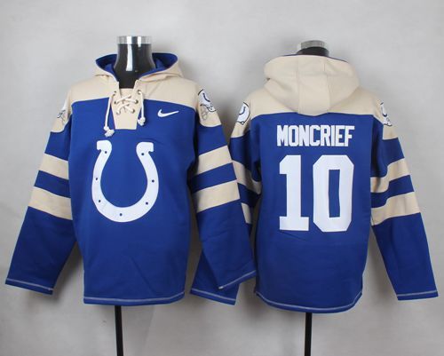 NFL Indianapolis Colts #10 Moncrief Blue Hoodie