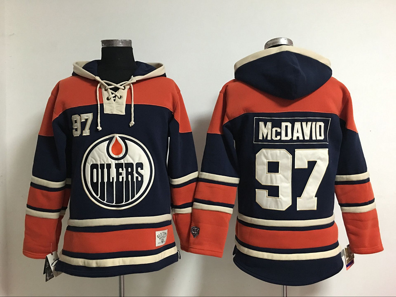 NHL Edmonton Oilers #97 McDavid D.Blue Hoodie