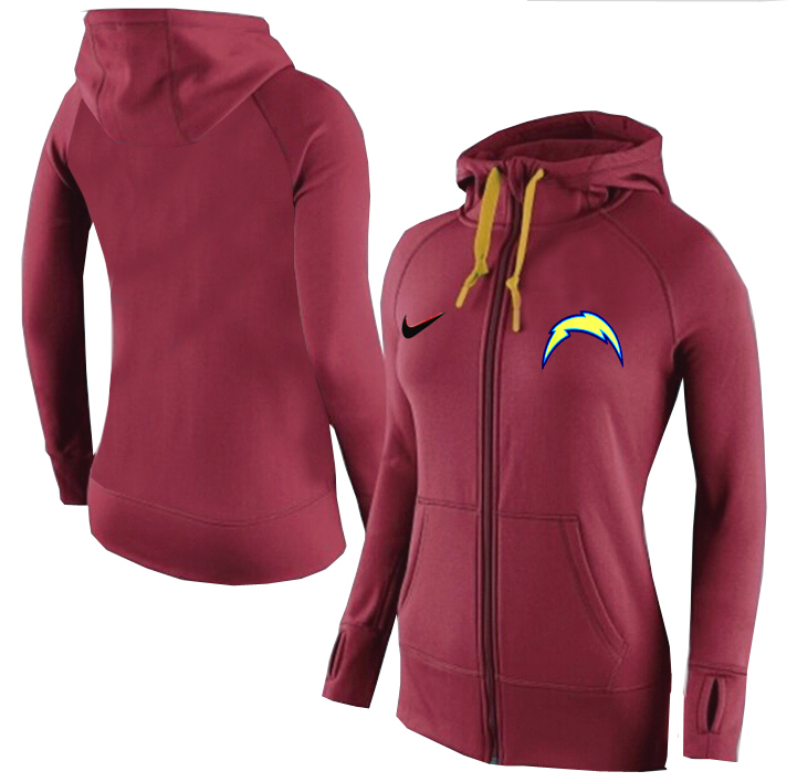 NFL San Diego Chargers Women Hoodie D.Red
