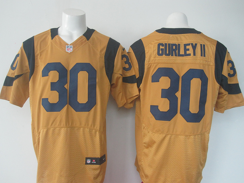 NFL St.Louis Rams #30 Gurley II Yellow New Elite Jersey