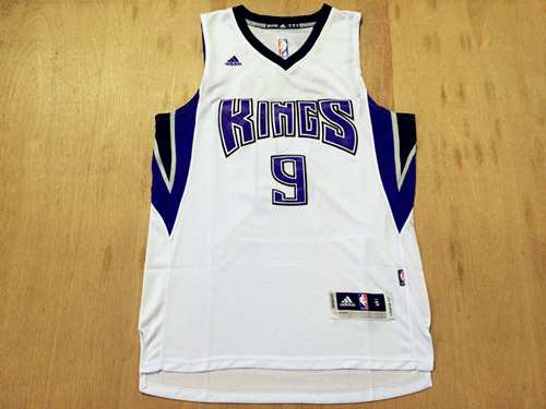 NBA Sacramento Kings #9 Rondo White Jersey