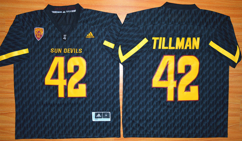 Arizona State Sun Devils Pat Tillman 42 NCAA Football Jersey - Black 