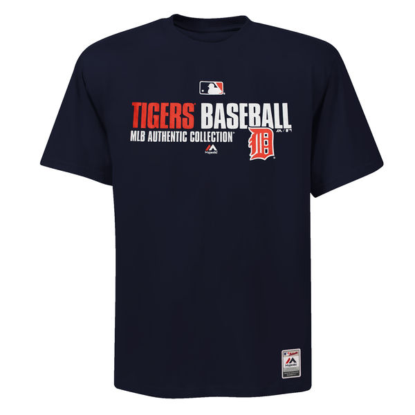 MLB Detroit Tigers Mens T-Shirt Black Color