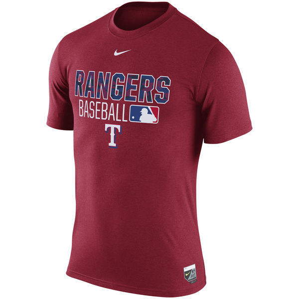 MLB Texas Rangers Red Mens T-Shirt