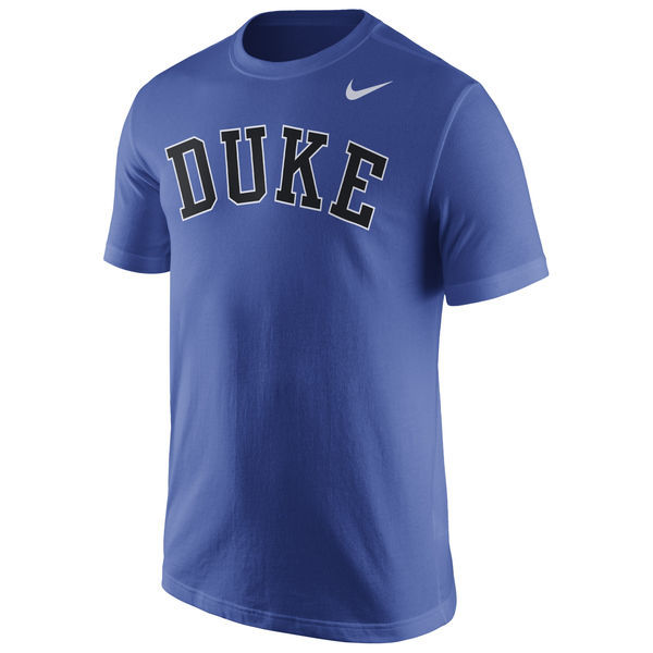 Duke Blue Devils Nike Wordmark T-Shirt - Royal Blue 
