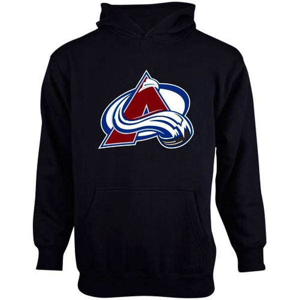 Old Time Hockey Colorado Avalanche Youth Big Logo Fleece Pullover Hoodie - Steel Blue 