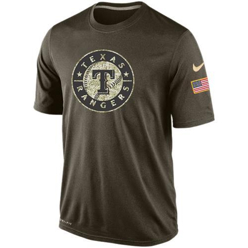 Mens Texas Rangers Salute To Service Nike Dri-FIT T-Shirt
