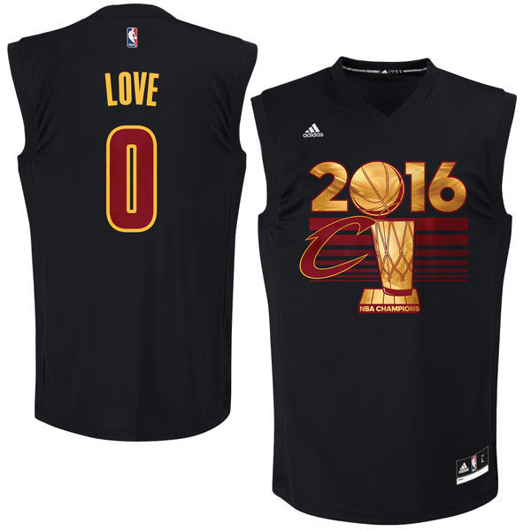NBA Cleveland Cavaliers #0 Kevin Love 2016 NBA Finals Champions Jersey Black
