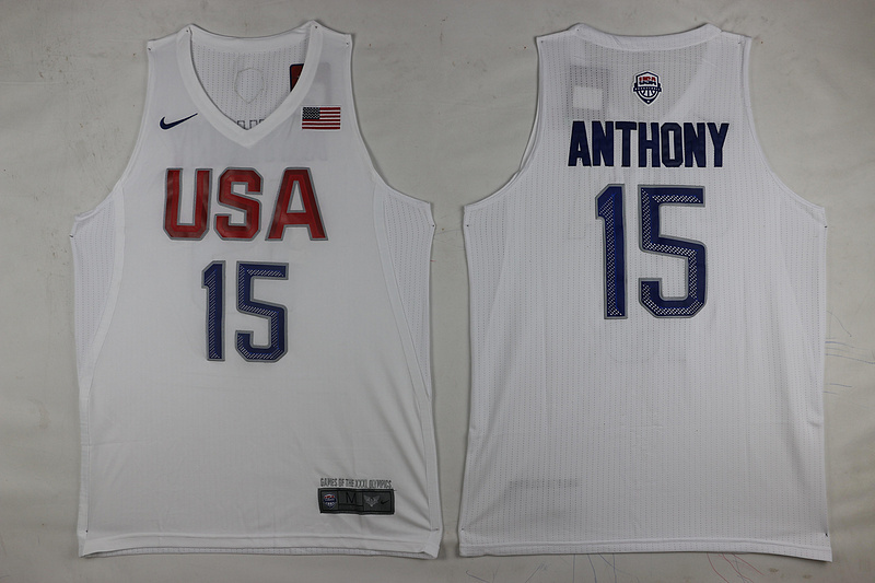 NBA USA #15 Anthony White Jersey