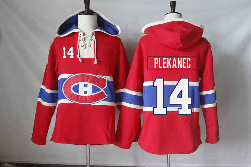 NHL Montreal Canadiens #14 Plekanec Red Hoodie