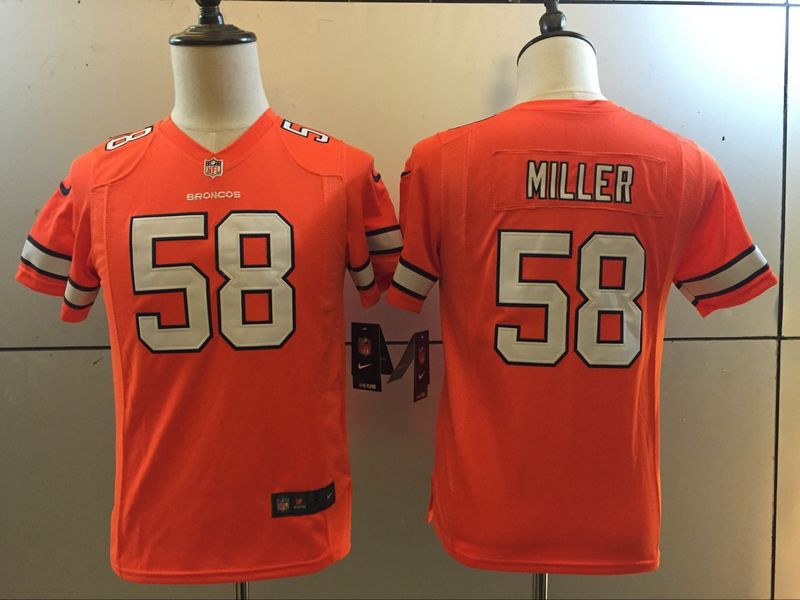 NFL Denver Broncos #58 Miller Color Rush Kids Jersey