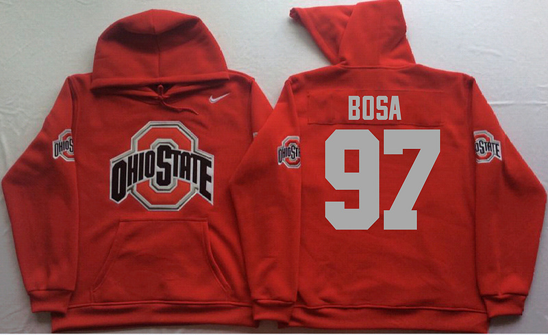 NCAA Ohio State Buckeyes #97 Bosa Red Sweater