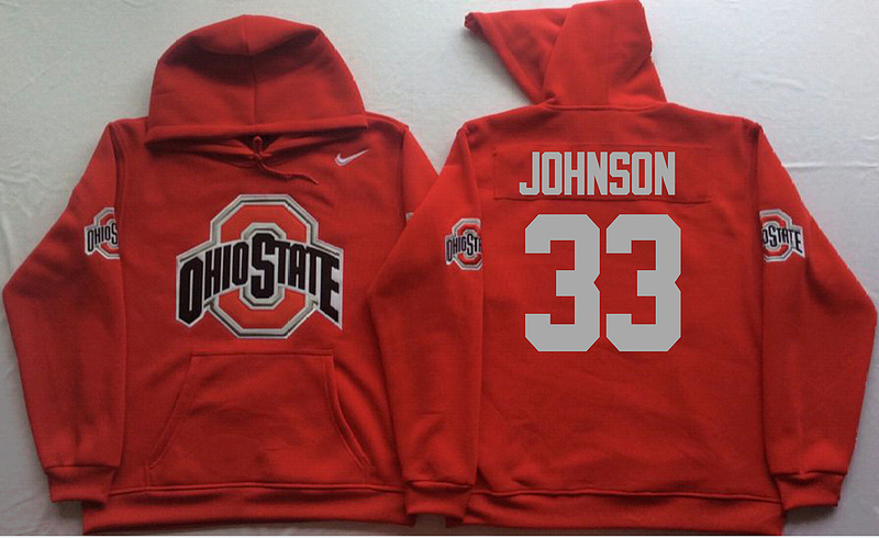 NCAA Ohio State Buckeyes #33 Johnson Red Sweater