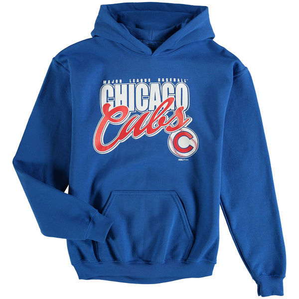 Youth Chicago Cubs Royal Team Logo Pullover Hoodie